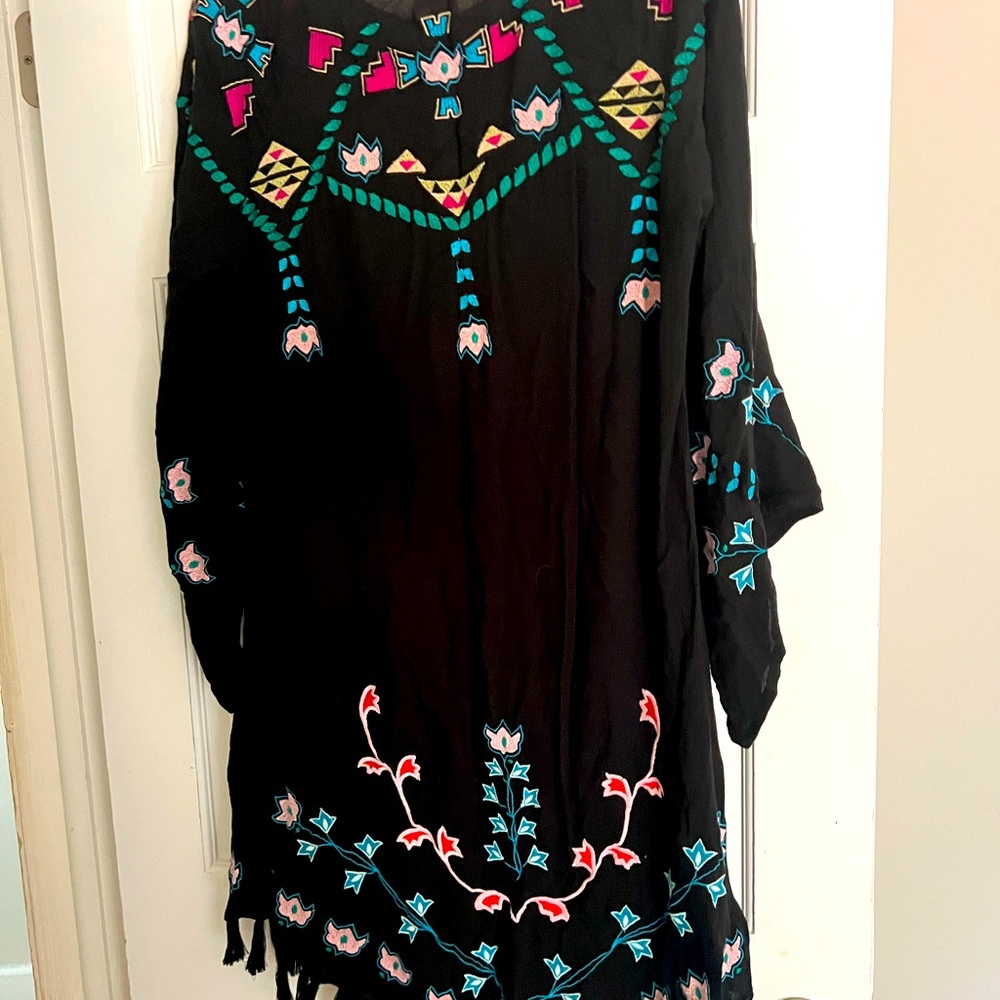 Sundance Dress/coverup embroidery, brand new. Anthropologie